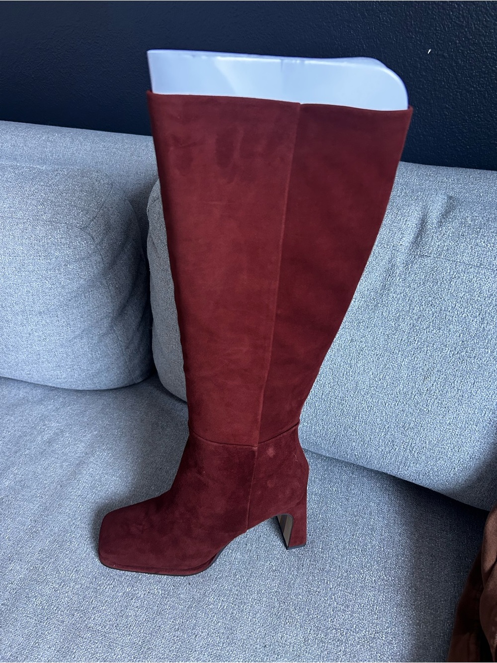 Sam Edelman Isabel knee high boots -brown suede 7.5 - Picture 12 of 13